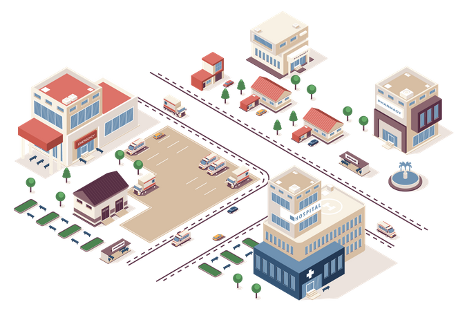 Centre médical Illustration