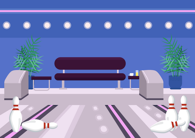 Centro de boliche  Ilustração