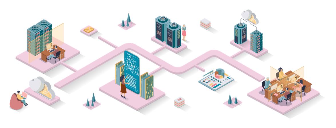 Centro de datos  Ilustración