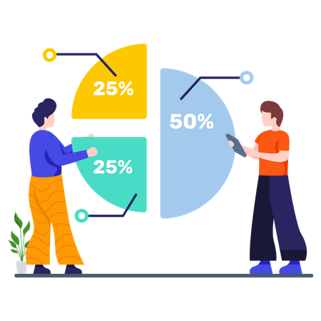 CEO-Zählung des verfügbaren Aktienanteils  Illustration