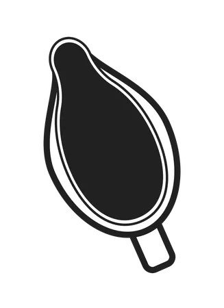 Ceramic sauce pourer  Illustration