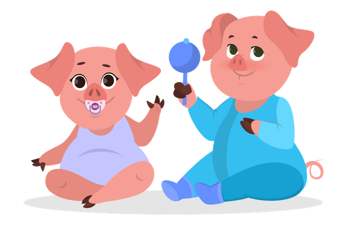 Cerditos  Ilustración