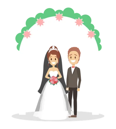 Ceremonia de la boda  Ilustración