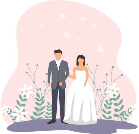 Ceremonia de la boda  Ilustración