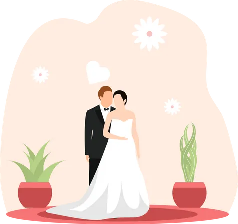 Ceremonia de la boda  Illustration