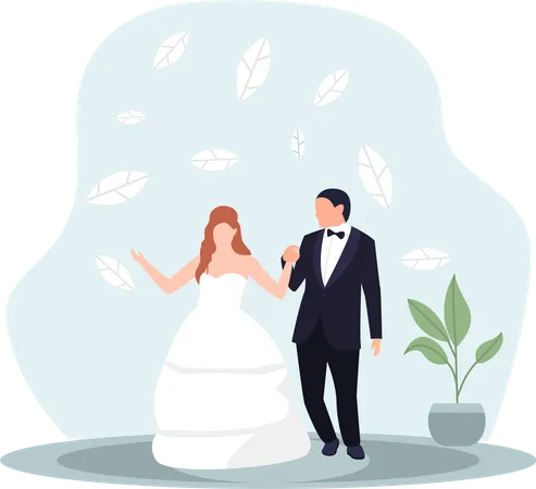 Ceremonia de la boda  Illustration