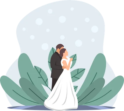 Ceremonia de la boda  Ilustración