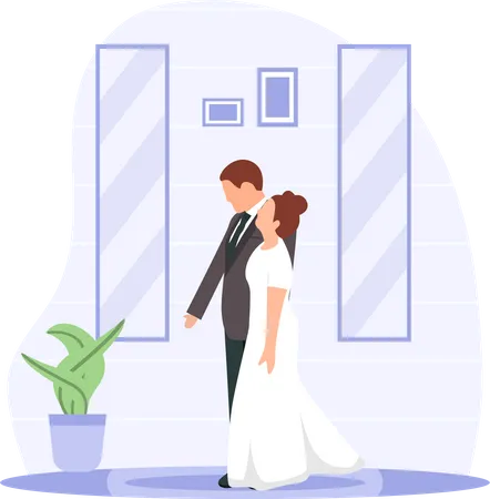 Ceremonia de la boda  Illustration