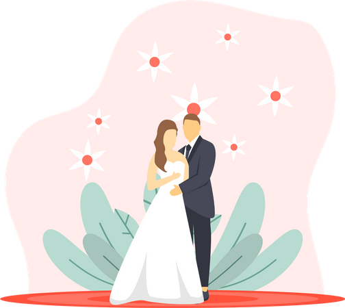 Ceremonia de la boda  Ilustración