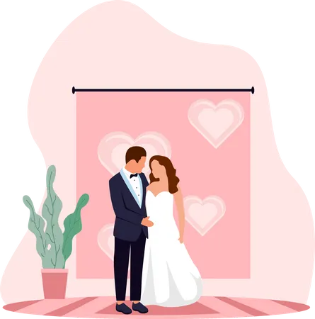 Ceremonia de la boda  Illustration