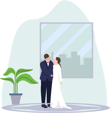 Ceremonia de la boda  Illustration