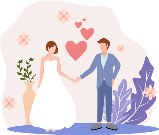 Ceremonia de la boda  Illustration