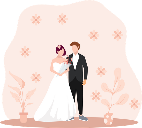 Ceremonia de la boda  Illustration