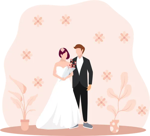 Ceremonia de la boda  Illustration