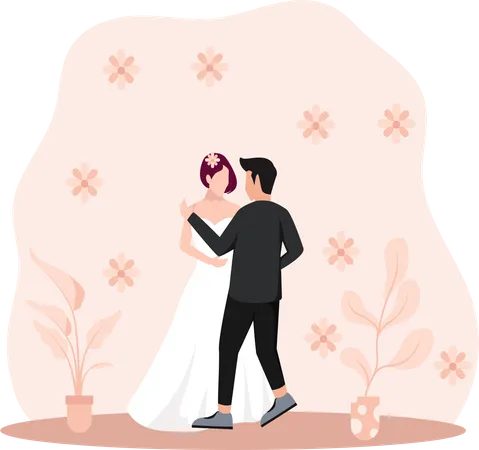 Ceremonia de la boda  Illustration