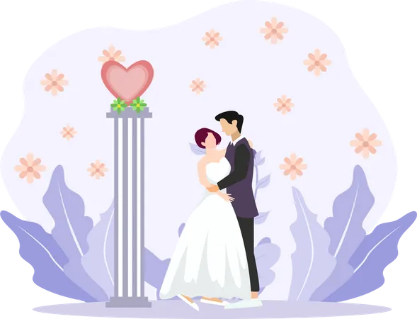 Ceremonia de la boda  Illustration