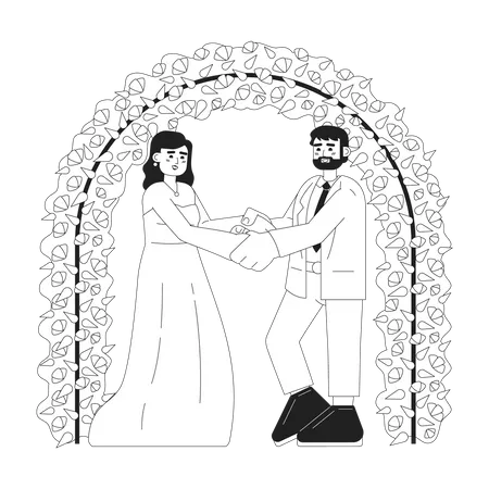 Ceremonia de compromiso  Ilustración
