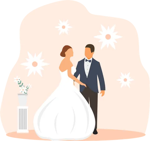 Cerimônia de casamento  Illustration