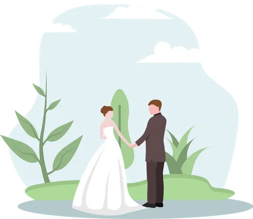 Cerimônia de casamento  Illustration