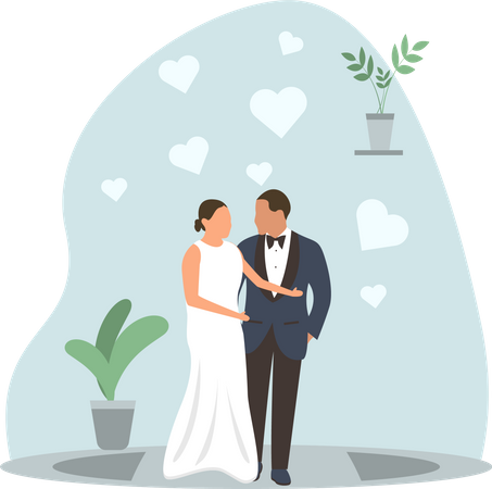 Cerimônia de casamento  Illustration