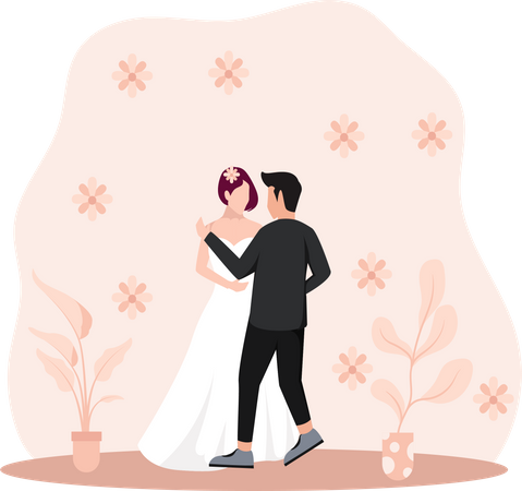 Cerimônia de casamento  Ilustração