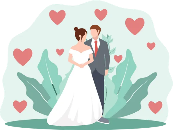 Cerimônia de casamento  Ilustração