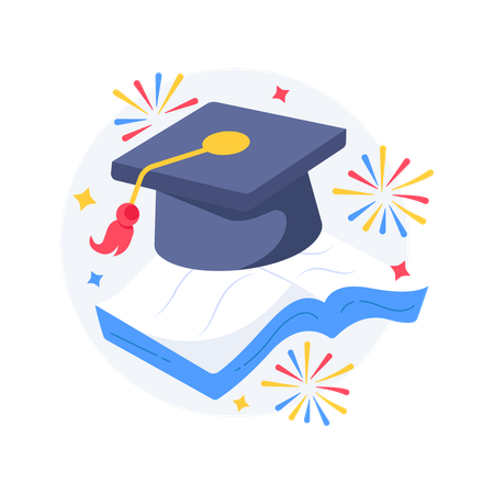 Cerimônia de formatura  Ilustração