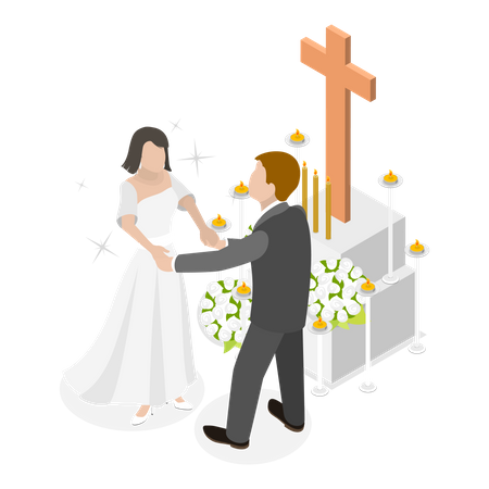 Cerimônias cristãs  Ilustração