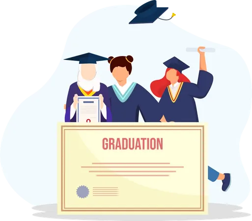 Certificado de graduación  Ilustración