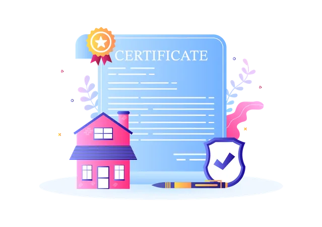 Certificado de propiedad  Ilustración
