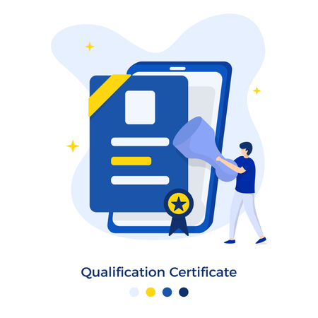 Certificado de qualificação  Ilustração