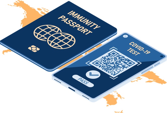 Certificado Digital de Vacinação para COVID-19  Ilustração