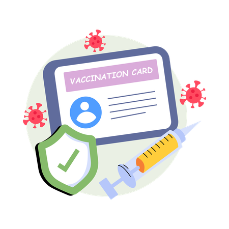 Certificat de vaccination  Illustration