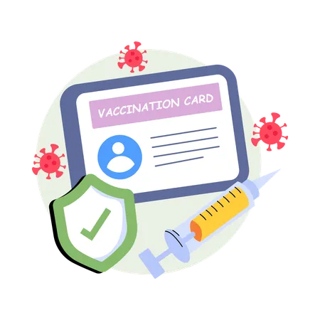 Certificat de vaccination  Illustration