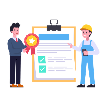 Certificat d'ingénieur  Illustration