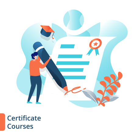 Certificate Courses  Illustration