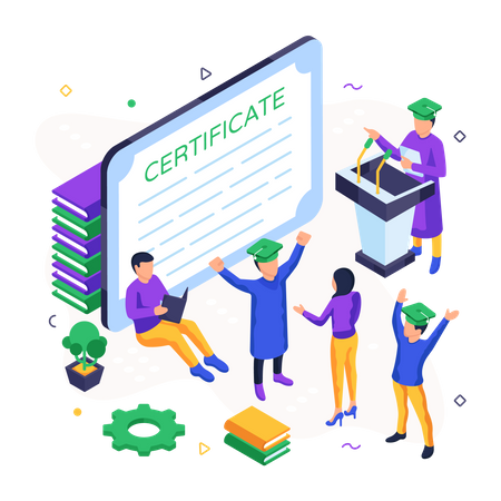 Certificate  Illustration