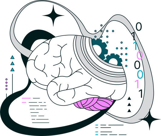 Cerveau robotique  Illustration