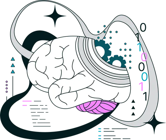 Cerveau robotique  Illustration