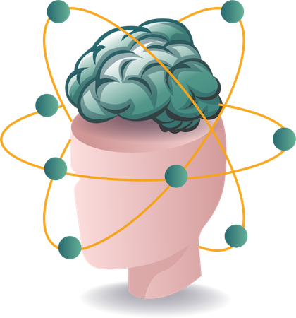 Le cerveau, symbole de l'intelligence humaine  Illustration