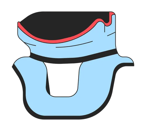 Cervical collar  Illustration