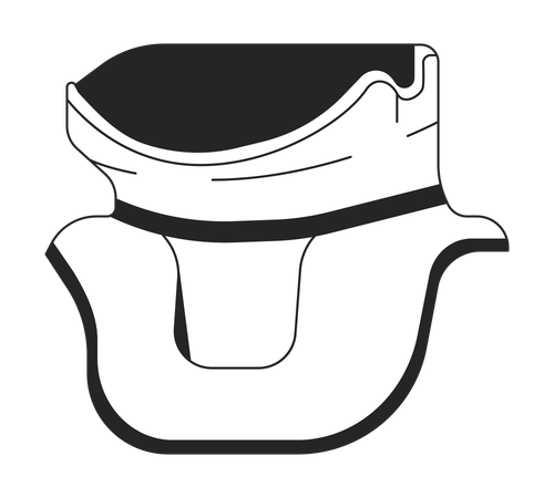 Cervical collar  Illustration