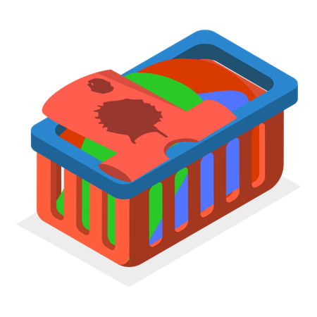 Cesta de ropa sucia  Illustration
