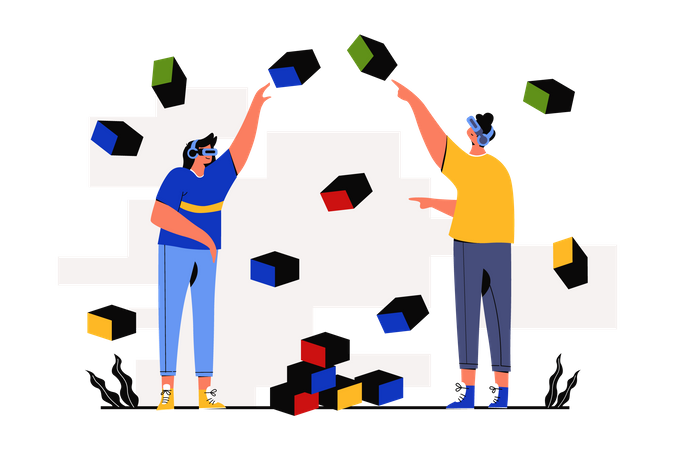 Chaîne de blocs  Illustration