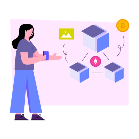 Chaîne de blocs  Illustration