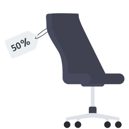Chair on discount  Illustration