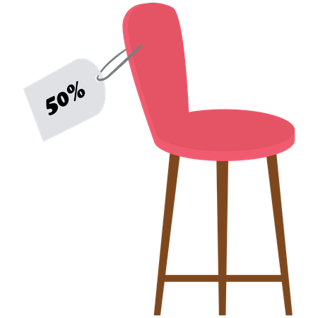 Chair on discount  Illustration