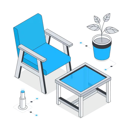 Chaise confortable  Illustration