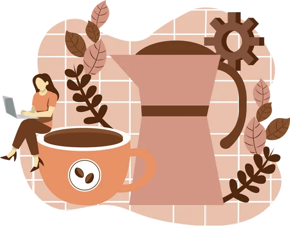 Chaleira de café  Illustration