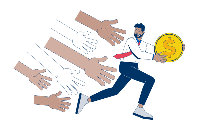 Challenges to saving money  Illustration